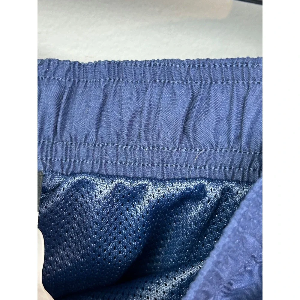 Nike Swim‎ Trunks Mens Large Navy Blue NESS7472 Colorblock Cargo Pocket Athletic